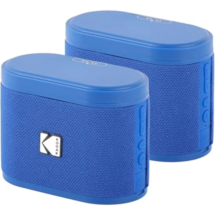 KODAK SOUNDBRIX 2, tragbare Bluetooth-Lautsprecher mit 5 W Sound, kabellos, Anschluss von bis zu 100 Lautsprechern, magnetisches Dock, 3 Stunden Akkulaufzeit, Blau – Bild 1