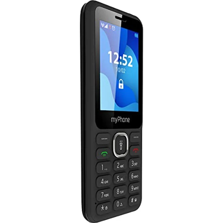 MP myPhone 6320 Tastenhandy ohne Vertrag 2,4” Seniorenhandy mit Taschenlampe, Dual SIM, Kamera, FM Radio, MP3, Lange Akku 1000mAh, Bluetooth, SD, Mobiltelefon, Rentner Handy, Großtastenhandy - Schwarz – Bild 2
