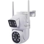 Sygonix Überwachungskamera SY-6271366 1920 x 2160 Pixel, mit zwei Linsen und Verfolgungsfunktion, Vollfarb- und Schwarzweiß-Nachtsicht