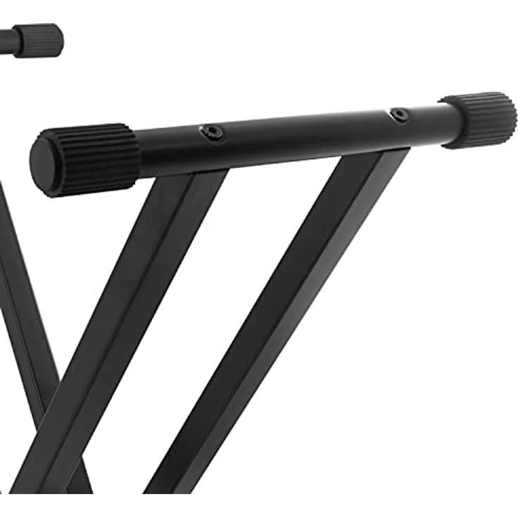 TIGER KAP-PK2 Keyboardständer & Hocker im Pack - Höhenverstellbarer doppelstrebiger X-Frame Keyboardständer & Klavierhocker in einer Packung – Bild 3