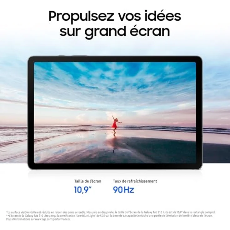 Samsung Galaxy Tab S10 Lite, 10,9" Tablet mit 256 GB Speicher, Wi-Fi und Stylus in Rot – Bild 5