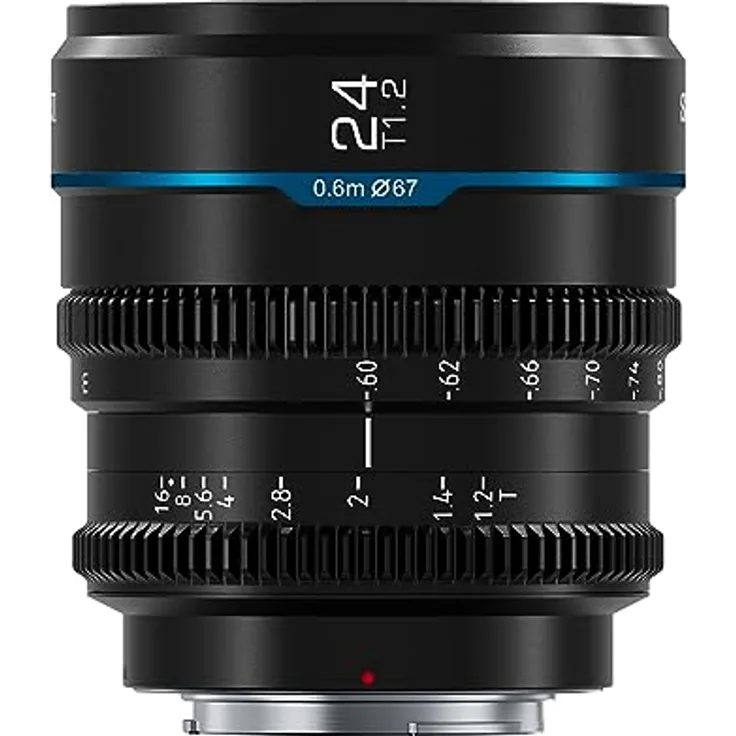 SIRUI Night Walker 24mm T1.2 Cine-Objektiv, manuell fokussierend, S35 Frame, schwarz
