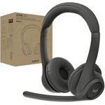 Logitech Zone 305 for Business, kabelloses Bluetooth-Headset mit Mikrofon, für Microsoft Teams, kompatibel mit Windows, Mac, Chrome, Linux, iOS, iPadOS, Android - Schwarz