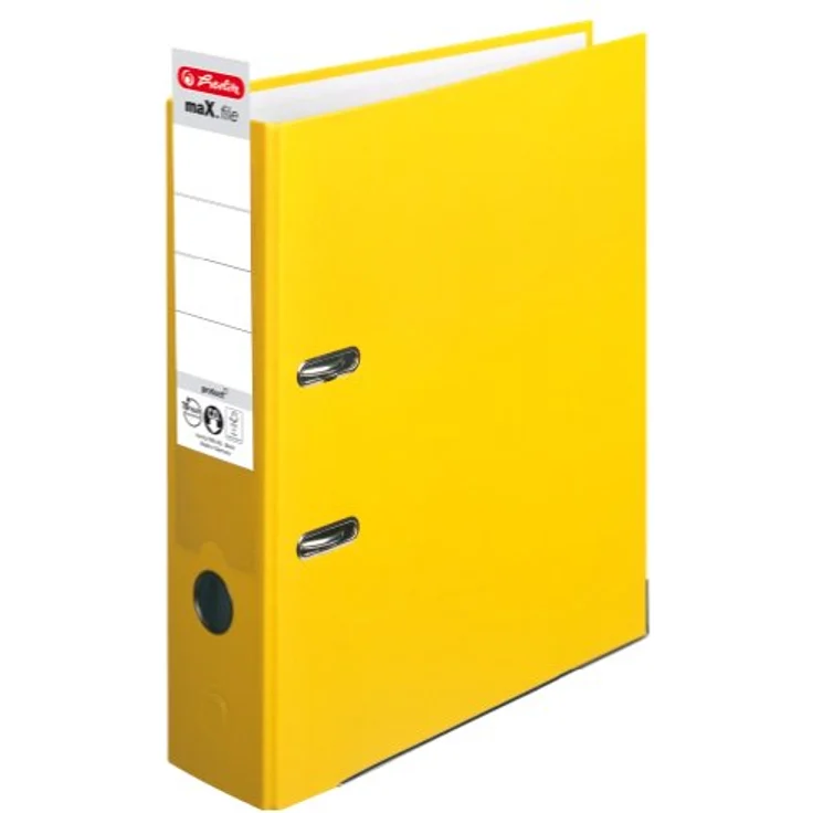Herlitz Aktenordner Herlitz Ordner maX.file protect A4 8cm gelb Einstecksch. – Bild 2