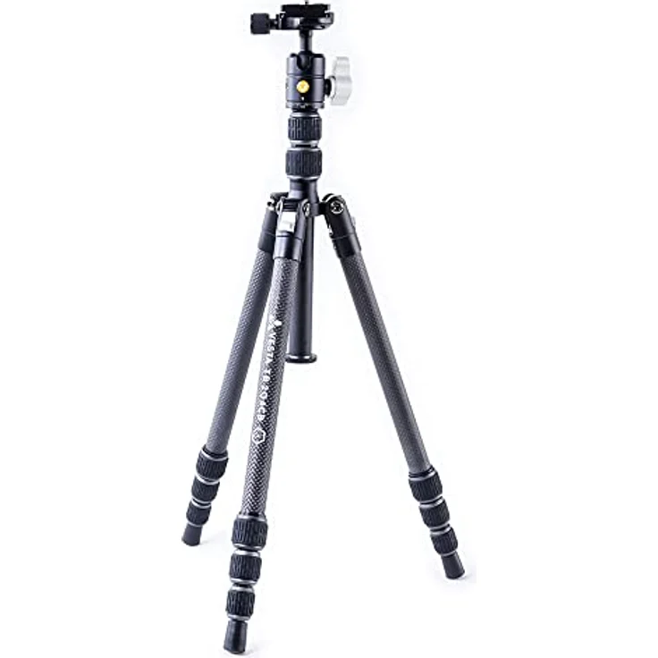 Vanguard Vesta TB 204CB Reisestativ aus Carbon, leicht, Kugelkopf, 4 Abschnitte, grau – Bild 1