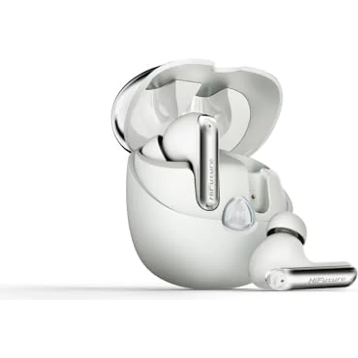 HiFuture Sonic Air TWS EarBuds, In-Ear Kopfhörer mit 35 Stunden Akkulaufzeit, 10-mm-Treibern, IPX5 Wasserdichtigkeit, kabellos, weiss – Bild 1