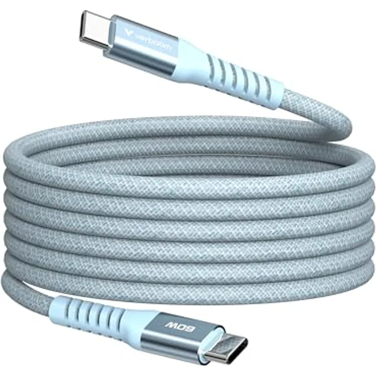 Verbatim Sync & Charge USB-C to USB-C 60W Magnetic 120 cm - Blue, USB-Kabel