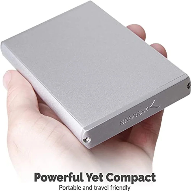 Sabrent Festplatten - Zubehör Gehäuse Ultra Slim USB 3.0 2,5 Zoll SATA Externe Aluminium Festplattengehäuse [Silber mit Alu-Finish] (EC-UM30) – Bild 5