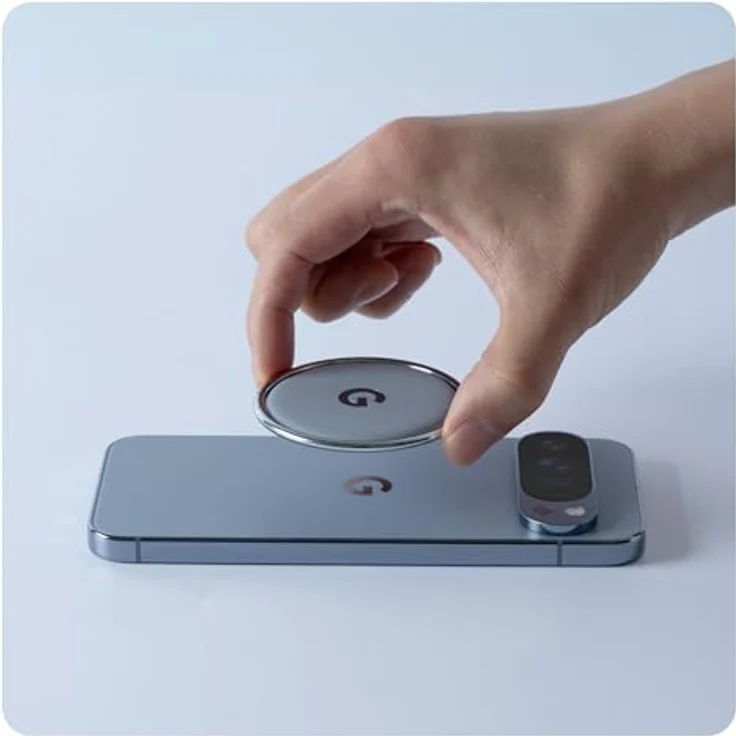 Google Pixelsnap Ring Stand, Smartphone Halterung für Pixel 10, grau mit magnetischem Design und verstellbarem Blickwinkel – Bild 3