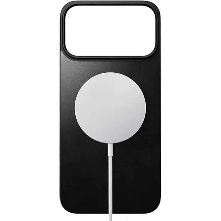 Nomad Magnetic Leather Back, magnetische Hülle aus Horween-Leder für iPhone 17 Pro Max, ultradünnes Design, Schwarz – Bild 2