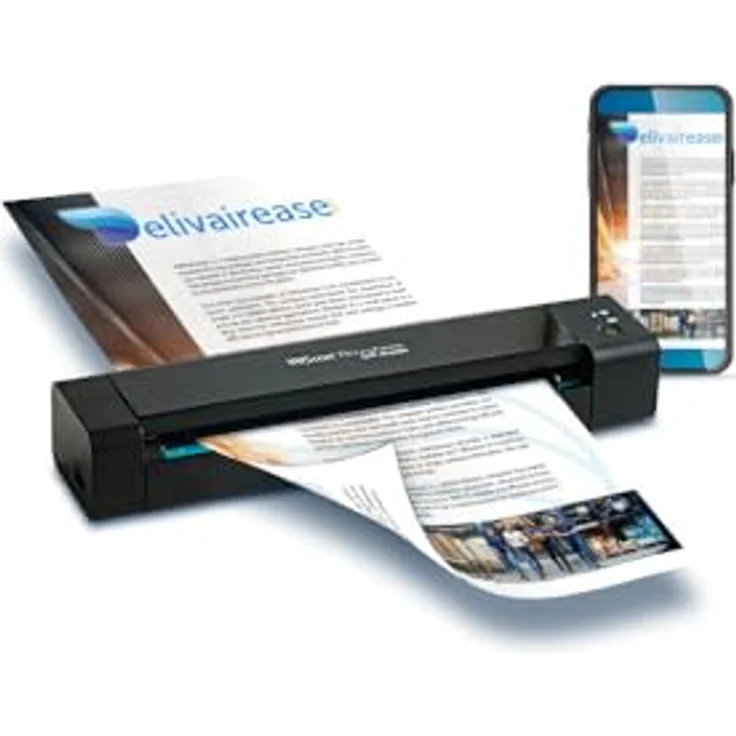 IRIScan Anywhere 6Pro WiFi mobiler dokumentenscanner Duplex : 15PPM | mobiler Scanner | Scanner a4 | Akku | WiFi | OCR | PDF | Scan to USB | Schwarz | WinMac | iOS Android – Bild 3