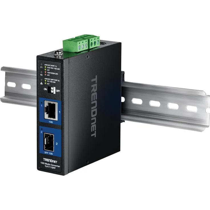 Trendnet TI-F711SFP, Industrie-Medienkonverter SFP+ 10G Transceiver