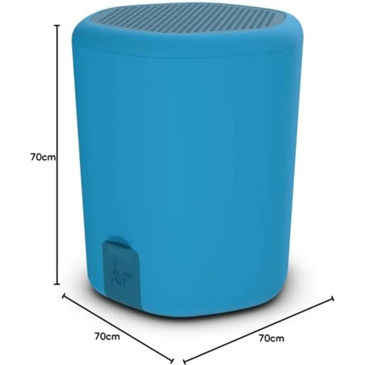 KitSound Hive2o Wasserdichter Mobiler Bluetooth-Lautsprecher - Blau – Bild 10