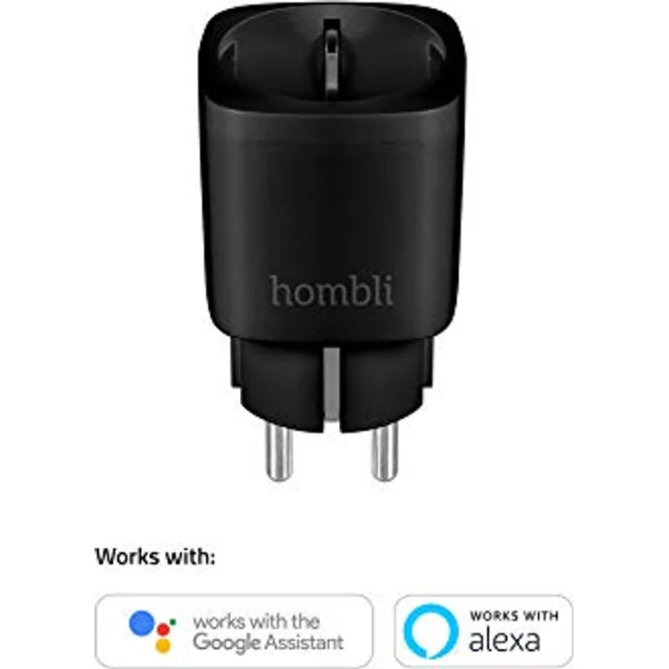 Hombli Smart Plug, Smart Socket (EU) mit Fernzugriff, Energiekontrolle und Sprachsteuerung, Promo Pack 21, Schwarz – Bild 8