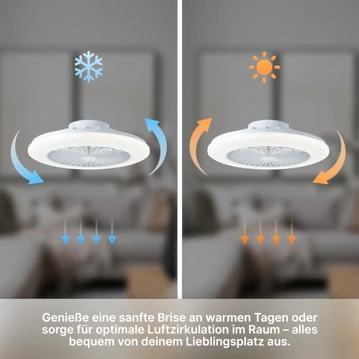 Brilliant LED-Deckenleuchte Salerno G60020/06 40 W Warmweiß bis Kaltweiß 4700 lm mit Fernbedienung – Bild 7