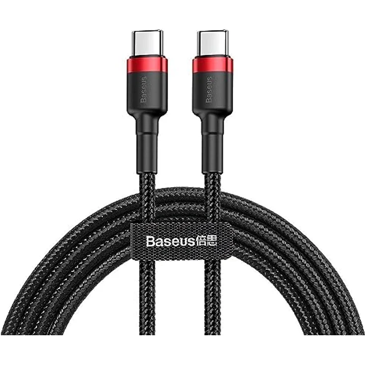 Baseus USB-C Kabel, schwarz, rot – Bild 2