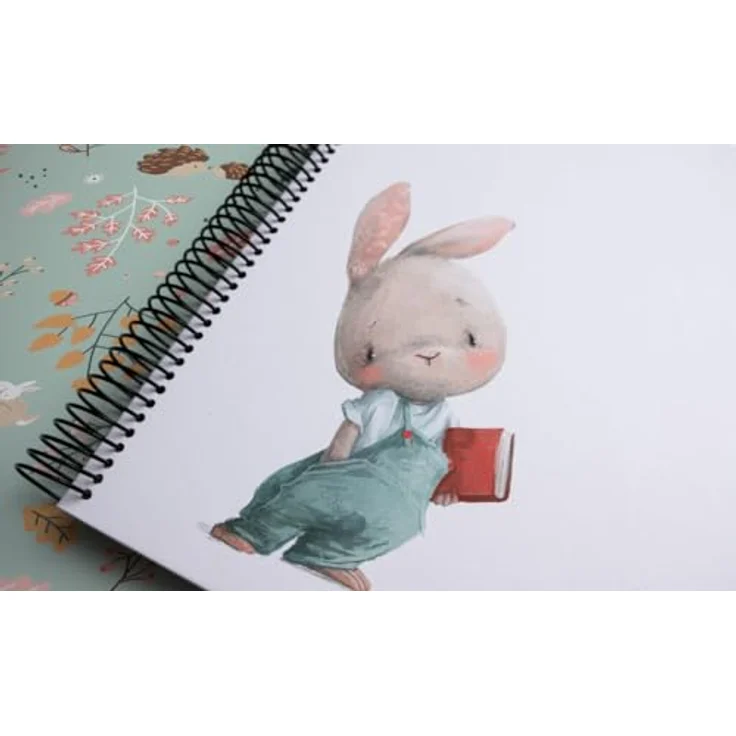 walther design Fotoalbum, Hase, 26 x 25 cm, laminiert mit CD-Archiv und Hasen-Motiv – Bild 3
