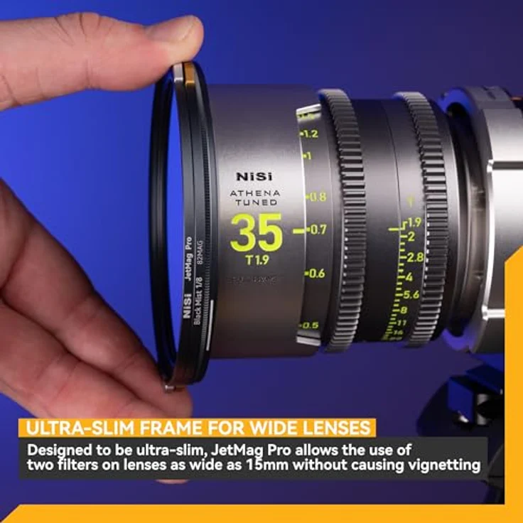 NiSi JetMag Pro 82MAG UV/IR Cut Filter - Magnetischer UV & IR blockierender Objektivschutzfilter - Blockiert UV unter 390 nm & IR über 700 nm - Nanobeschichtetes optisches Glas, ultradünner Rahmen – Bild 5