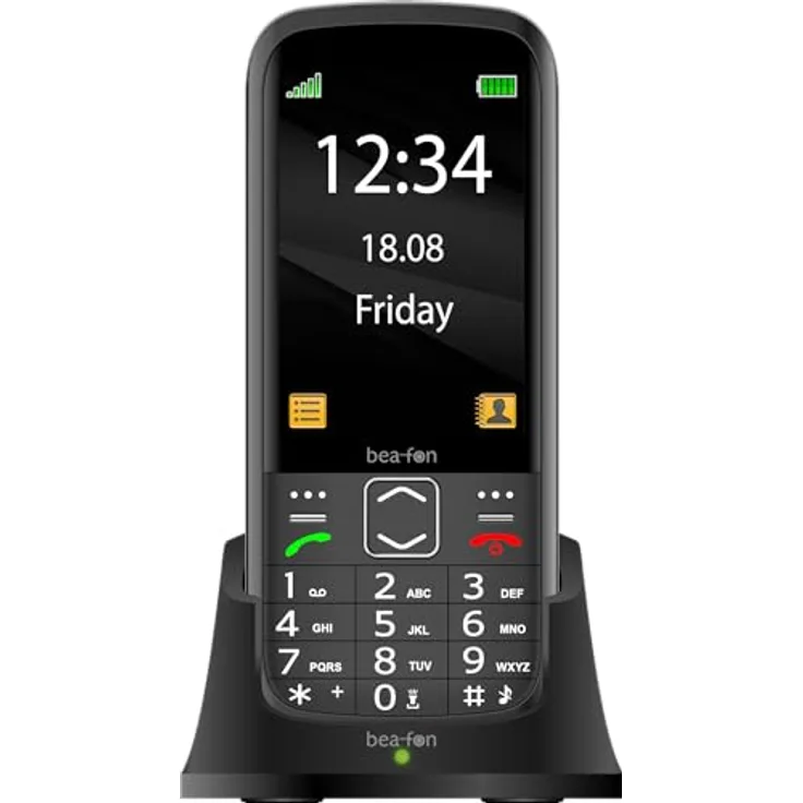 Beafon, SL270, Silverline, Handy, Bartype, Tastentelefon, Seniorentelefon mit SOS Notruftaste, 3,5" (8,89cm) Display, schwarz