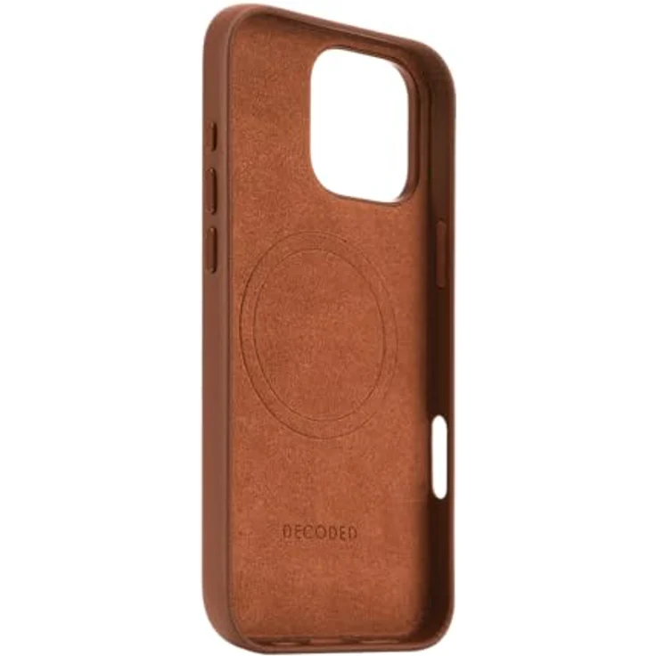 Decoded Lederhülle für iPhone 16 Pro Max, Echt ECCO Leder Hülle, MagSafe-kompatibel, Stoßfest, Braun – Bild 4