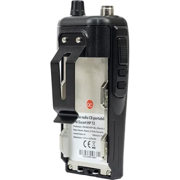 PNI Escort HP 72, Tragbarer CB-Radiosender 4W, AM-FM, ASQ, Dual Watch, Scan, ohne Batterie – Bild 4