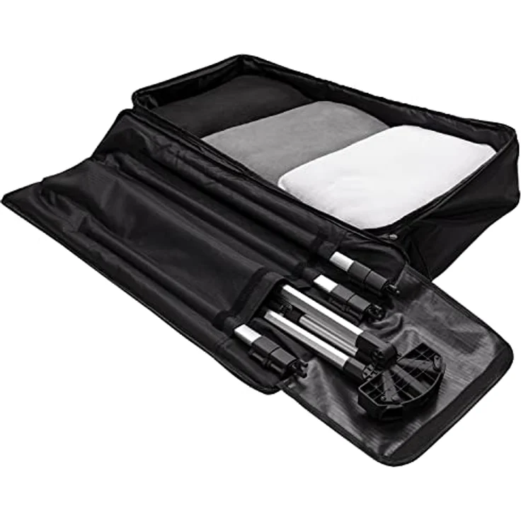 Westcott X-Drop Pro 3er-Pack Hintergrund-Set (2,4 x 2,4 m) inkl. schwarzen, grauen und weißen Fotografie-Hintergründen und robustem Ständer - Preisvergleich – Bild 2