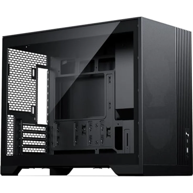 Phanteks XT M3 Mini-PC-Gehäuse, mATX, Tempered Glass, schwarz, mit Platz für Grafikkarten bis 430 mm, neun Lüfter und Radiator bis 360 mm – Bild 1