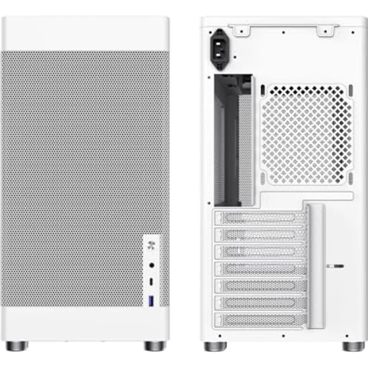 CoolBox Mp1 PC-Tower-Gehäuse, Weiß, ATX Semi-Tower mit gehärtetem Glaspaneel und USB 3.2 Gen 2 Anschluss – Bild 5