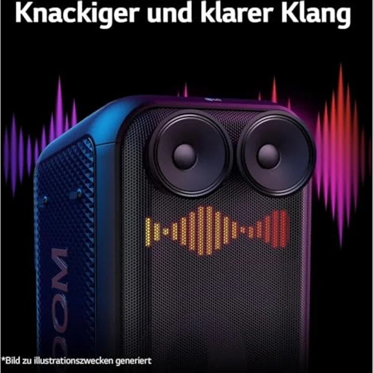 LG Tragbare Bluetooth-Lautsprecher DXL7T, leistungsstarker Bluetooth Lautsprecher mit kompakter Bauweise – Bild 7