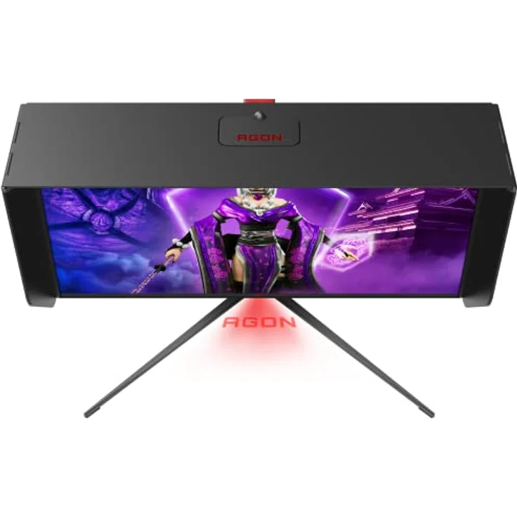 AOC Agon Pro AG274UXP - 27 Zoll UHD Gaming Monitor, 144 Hz, 1 ms, FreeSync, G-Sync Compatible, HDR600 (3840x2160, HDMI 2.1, DisplayPort, USB-C, USB Hub) schwarz – Bild 2