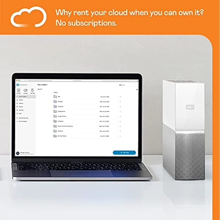 WD My Cloud Home persönlicher Cloudspeicher 6 TB (zentraler Speicher, mobiler Zugriff unterwegs, automatische Backups, Dateisuchfunktion, einfache Installation) – Bild 4