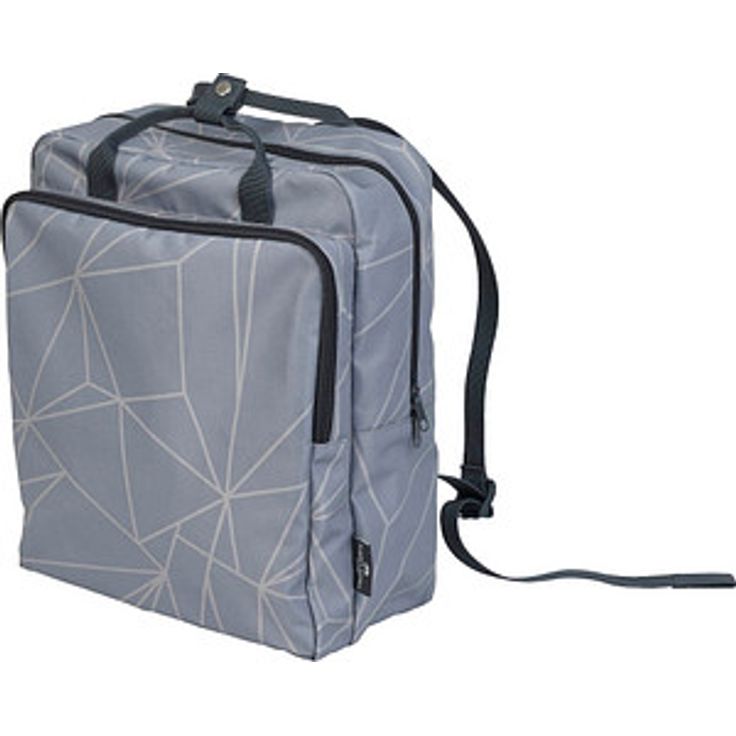 Faber-Castell Rucksack Daily Dapple, funktionaler Laptop-Rucksack aus grauem Kunststoff für 15,6 Zoll Laptops