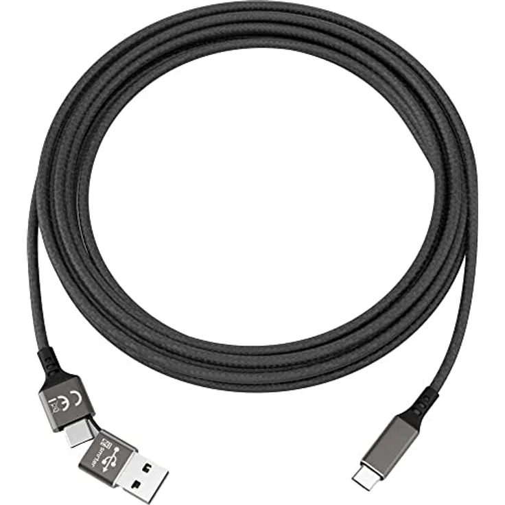 Smrter USB-Kabel USB 2.0 USB-C® Stecker, USB-C® Stecker 1 m Speedy_C_BK
