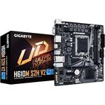 Gigabyte H610M S2H V2 Motherboard - Unterstützt Intel Core 14th CPUs, 4+1+1 Hybrid Phasen Digital VRM, bis zu 5600MHz DDR5, 1xPCIe 3.0 M.2, GbE LAN, USB 3.2 Gen 1