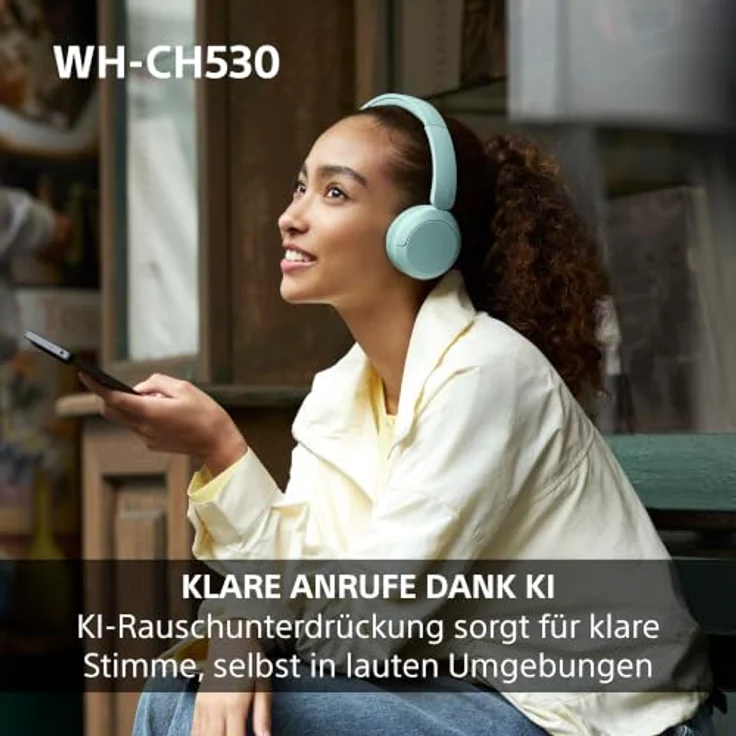 Sony WH-CH530, Over-Ear Kopfhörer mit hochwertigem Klang, blau – Bild 6