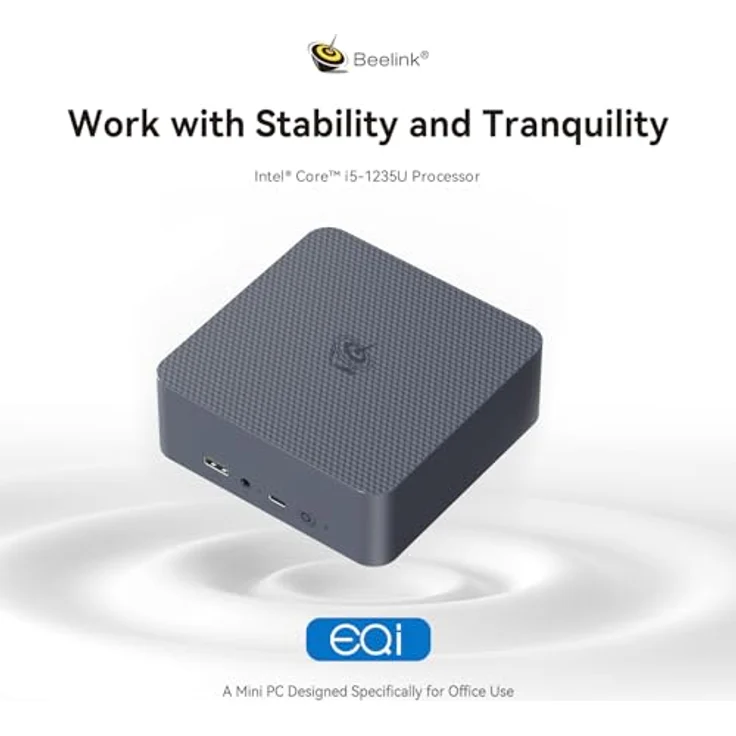 Beelink Mini PC EQi12, Intel Core i5 1235U, 32GB DDR4, 500GB M.2 PCIe4.0 SSD, 4K Dual Display, WiFi6, BT5.2, Dual HDMI, Dual Gigabit Ethernet, Office Desktop PC – Bild 2