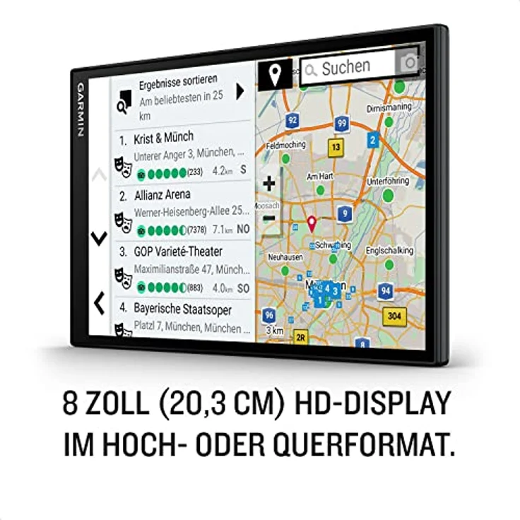 Garmin DriveSmart 86 MT-D, Navigationsgerät mit 8 Zoll HD-Display, Alexa Built-in, 3D-Europakarten, Echtzeit-Verkehrsinformationen, Fahrzeugprofile für Umweltzonen – Bild 3