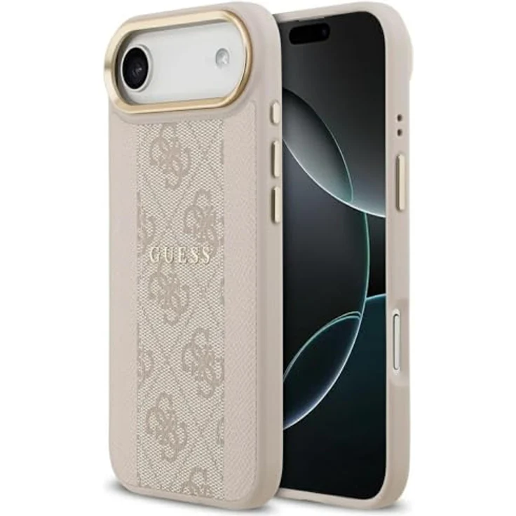 CG MOBILE Guess 4G Stripe MagSafe Hülle für iPhone 17 Air, Pink, TPU/PC/Kunstleder – Bild 1