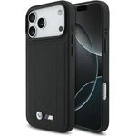 CG MOBILE BMW M-Stepplogo Hardcase, Kunstleder/PC/TPU, kompatibel mit MagSafe für iPhone 17 Pro Max (Schwarz)