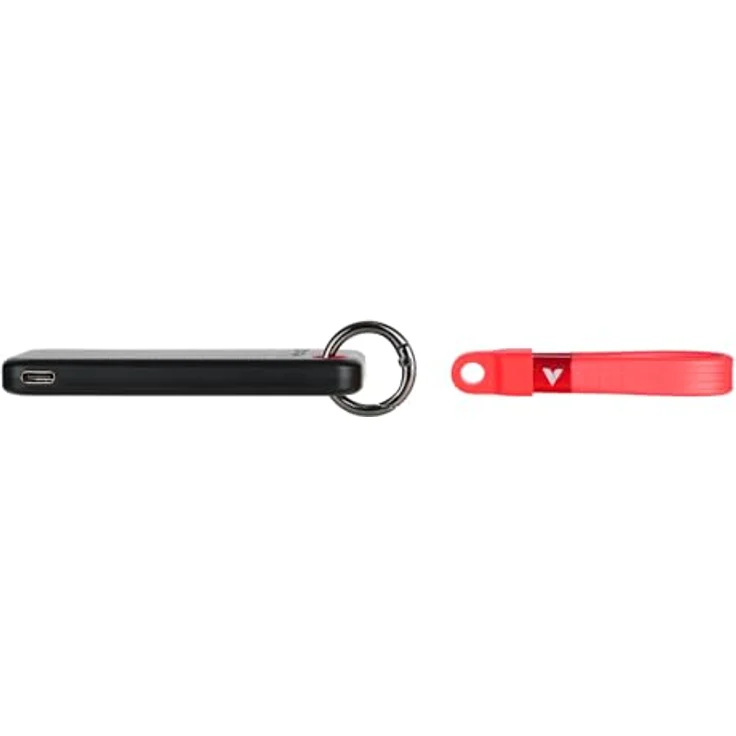 Verbatim Pocket SSD USB 3.2 Gen 2 1TB Black/Red, Ultraleicht mit bis zu 10 Gbps Übertragungsgeschwindigkeit – Bild 3