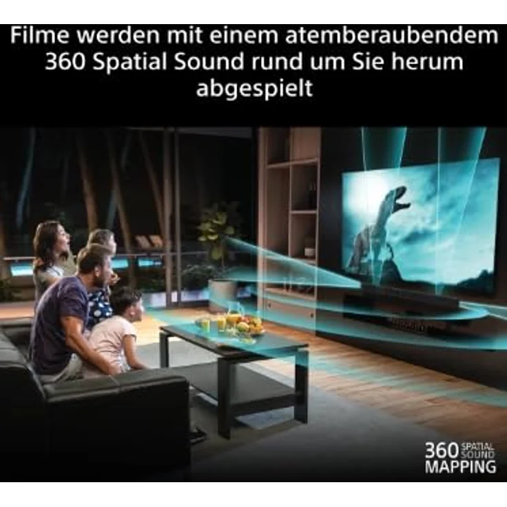 Sony BRAVIA Theatre Bar 7, Soundbar mit 9 Lautsprechereinheiten, Dolby Atmos®/DTS:X®, 360 Spatial Sound Mapping, Voice Zoom 3, Bluetooth®, Modell 2026 – Bild 3