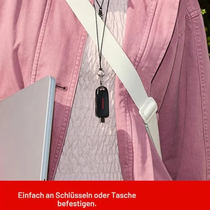 SanDisk USB-C Flash Drive, 128GB, USB 3.2 Gen 1 mit Lesegeschwindigkeiten bis zu 250MB/s, daumengroßes Design – Bild 6