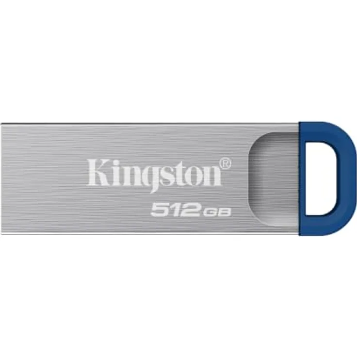 Kingston DataTraveler Kyson G2, 512GB USB-Stick mit USB 3.2 Gen 1, Übertragungsgeschwindigkeiten bis zu 220 MB/s, grau