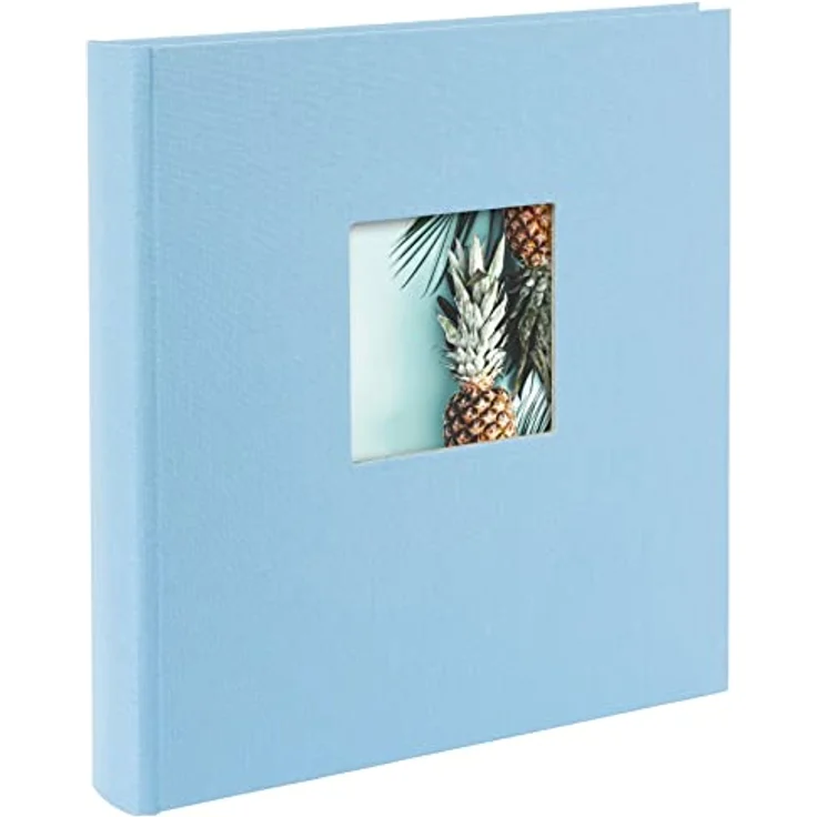 goldbuch Fotoalbum Bella Vista Himmelblau, Leinen, 30 x 31 cm, weiß, 60 Seiten – Bild 1