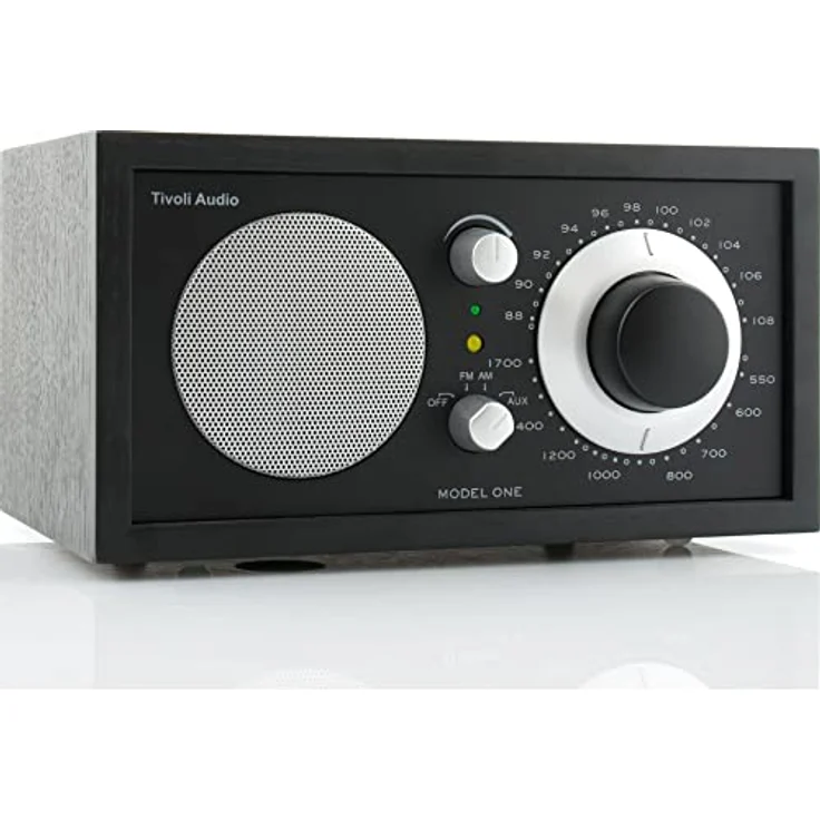Tivoli Audio Model One UKW-/MW-Radio (Schwarz / Schwarz / Silber), AM / FM-Radio mit UX-Eingang – Bild 2