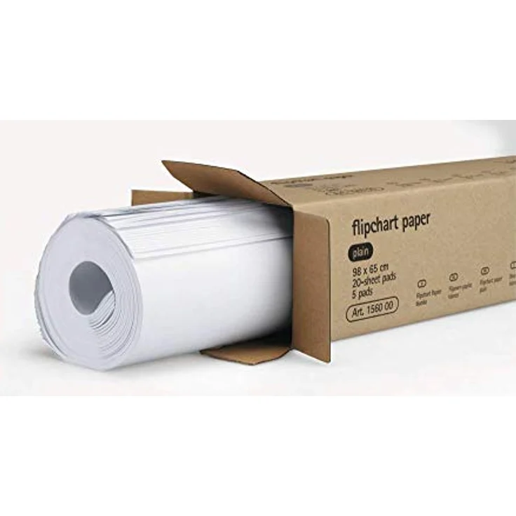 LEGAMASTER Drucker- und Kopierpapier Legamaster Flipchart-Papier blanko 65,0 x 98,0 cm, 20 Blatt, 5 Blöcke, weiß – Bild 4