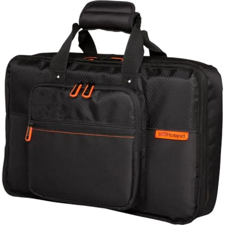 Roland CB-BTRMX, DJ Case für TR-8S, TR-8 und MX-1, leichter Schutz mit robustem Außenmaterial, schwarz-orange