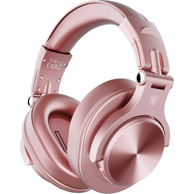 OneOdio A70 Fusion, Bluetooth Kopfhörer für Musik/DJ/Studio mit 40-mm-Treibern, bis zu 72 Stunden Akkulaufzeit, pink