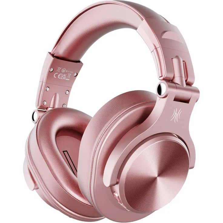 OneOdio A70 Fusion, Bluetooth Kopfhörer für Musik/DJ/Studio mit 40-mm-Treibern, bis zu 72 Stunden Akkulaufzeit, pink