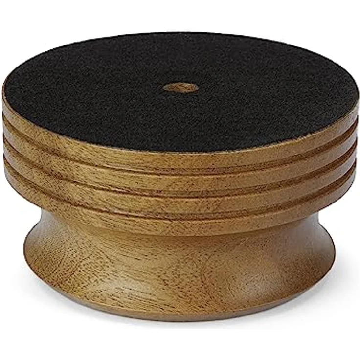 Dynavox Plattenspieler-Stabilizer PST-300W, Schallplatten-Auflagegewicht mit Echtholz-Gehäuse, 300g, Sapelliholz – Bild 2